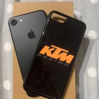 Iphone 7 Nero Opaco con cover KTM