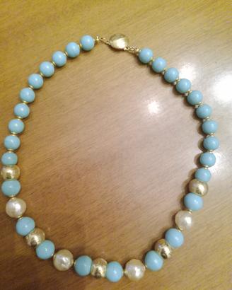 Collana con perle turchesi 