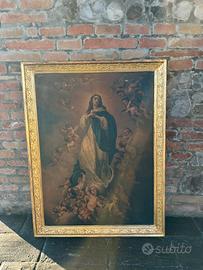 Antico quadro con raffigurazione religiosa