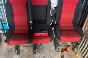 Fiat ducato sedili/ sedile color rosdo e nero