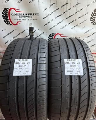 2 PNEUMATICI 285/35 R21 DUNLOP ESTIVE SEMINUOVE