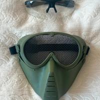 Maschera e Occhiali di Protezione da Softair Royal