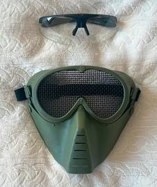 Maschera e Occhiali di Protezione da Softair Royal