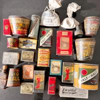 Set scatole in latta vintage, rare