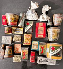 Set scatole in latta vintage, rare