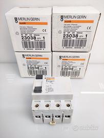 Lotto 4 Interruttori Differenziali Merlin Gerin Mu