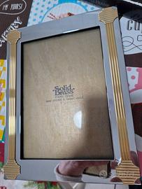 cornice portafoto in ottone "Solid Brass"