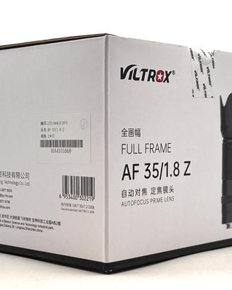 VILTROX AF 35MM F1.8 FF NIKON Z - NUOVO -