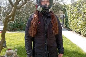 Giubbotto moto donna