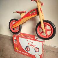 Bicicletta senza pedali bici in legno balance bike