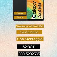 Sostituzione Display Samsung A33-A336B