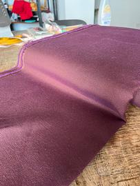 tessuto viola/melanzana 2,8x6 metri. 100% cotone