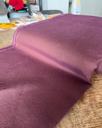tessuto viola/melanzana 2,8x6 metri. 100% cotone