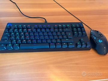 Kit Mouse e tastiera da gaming Logitech