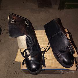 Anfibi in pelle originali Vigili del Fuoco tg 42