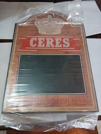 Lavagna pubblicitaria birra Ceres