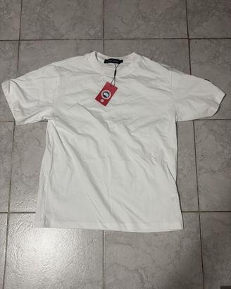 Maglietta Canada Goose bianca uomo taglia L 