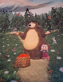 Copriletto trapuntato Masha e Orso GABEL