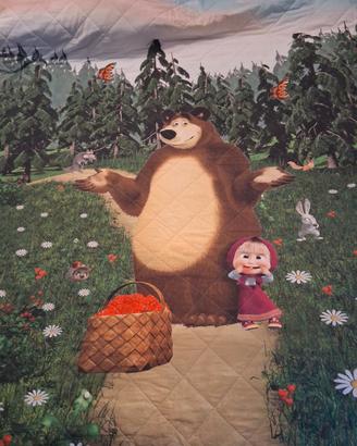 Copriletto trapuntato Masha e Orso GABEL