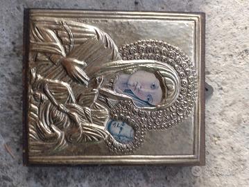 immagine sacra in argento 