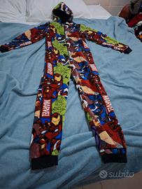 tuta pigiama pelouche Marvel