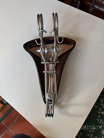 Sella cuoio con molloni