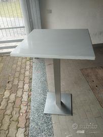 Tavolo alto in acciaio inox per bar