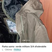 Parka giubbotto uomo