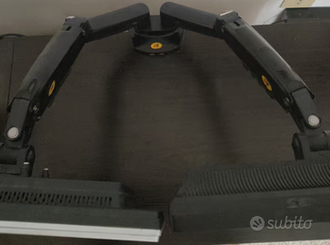 Supporto VESA Monitor Doppio a Braccio con usb
