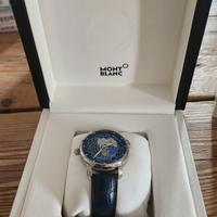 Orologio Montblanc World Time blu originale nuovo