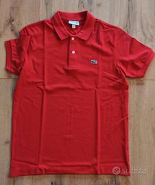 Polo Lacoste uomo tg 5/L rosso tutte le taglie 