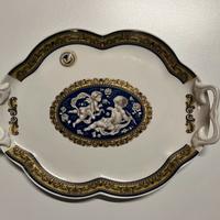 Vassoio da portata decorato fine porcellana