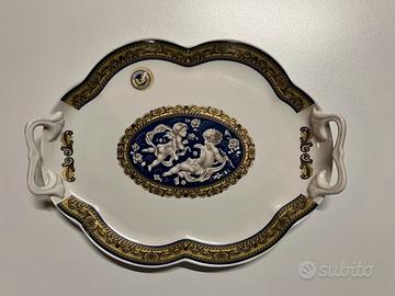 Vassoio da portata decorato fine porcellana