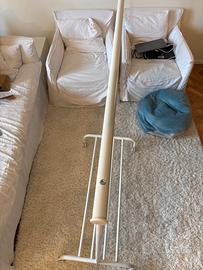 RIGGA Stand appendiabiti, bianco