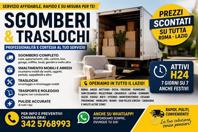 Sgomberi in tutto il lazio