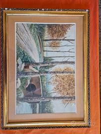 Dipinto A. Borzone paesaggio
