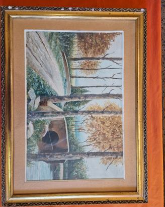 Dipinto A. Borzone paesaggio