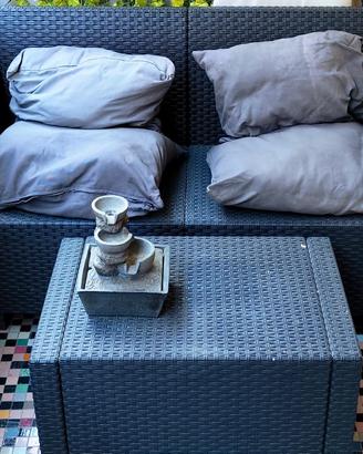 Salottino esterno Antracite 281 X 155 X 79