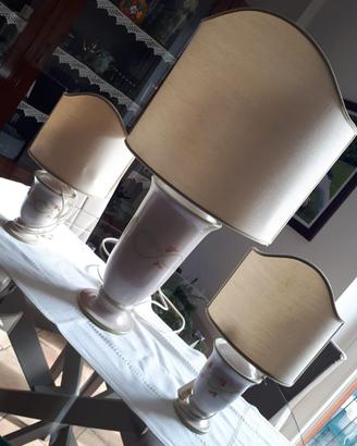 trittico lampade da camera