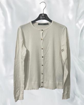 Cardigan Donna Polo Ralph Lauren bianco,Taglia M