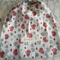 sacca grande asilo portabiancheria nuova cuori