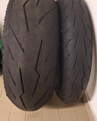 coppia di gomme usate Pirelli Rosso IV
