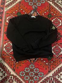 Felpa stone island nera taglia m