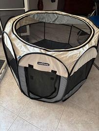 Recinto pieghevole per cuccioli + porta traversina