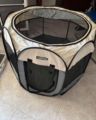 Recinto pieghevole per cuccioli + porta traversina
