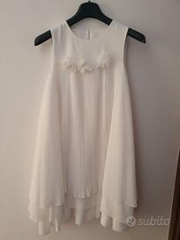 Abbigliamento vestito con coprispalle tg 10 anni