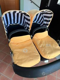 Bugaboo donkey gemellare:2 navicelle+2 passeggini