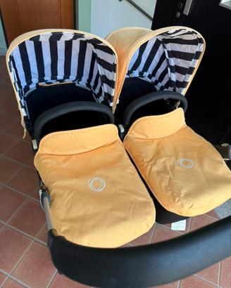 Bugaboo donkey gemellare:2 navicelle+2 passeggini