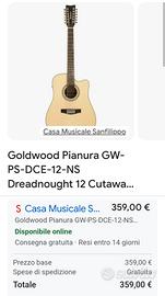 SUPERPREZZO chitarra 12 corde Goldwood