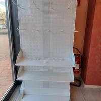 Espositore da terra pannello forato 5pz Usato